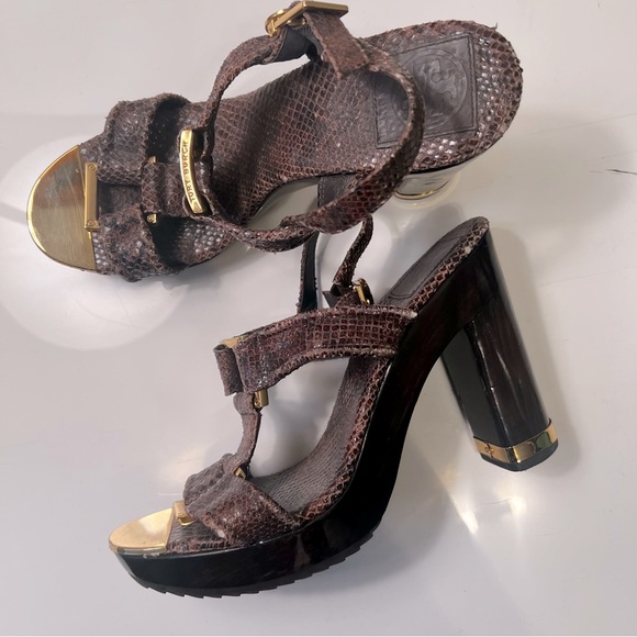 Tory Burch block heel sandals, SIZE 8 - Picture 2 of 4